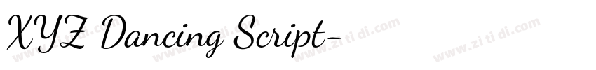 XYZ Dancing Script字体转换 XYZ Dancing Script字体转换